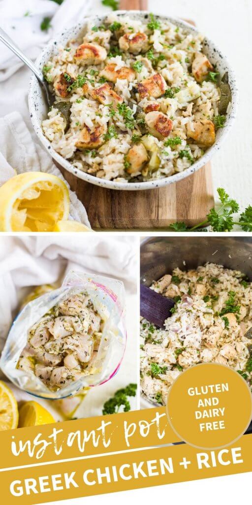 healthy greek chicken recipe in the instant pot
